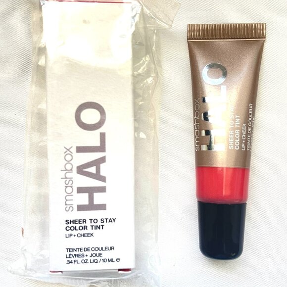 NIB SMASHBOX Halo Sheer To Stay Cream Cheek + Lip Tint Color MaiTai - Picture 6 of 9